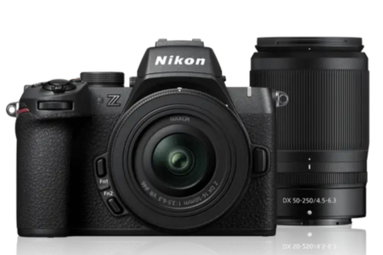 Nikon Z50 II mirrorless camera with lens

