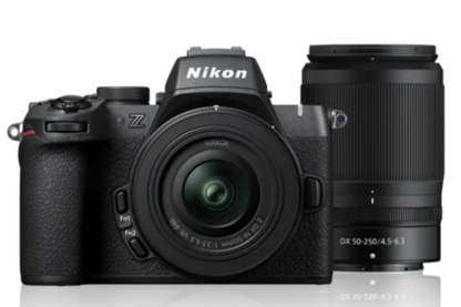 Nikon Z50 II mirrorless camera with lens

