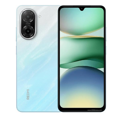 Redmi a5 Smartphone with gradient design on a white background

