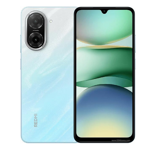 Redmi a5 Smartphone with gradient design on a white background

