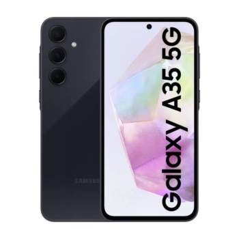 Samsung A35 5G smartphone front and back view

